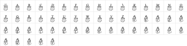 KG LIS Regular  glyph index