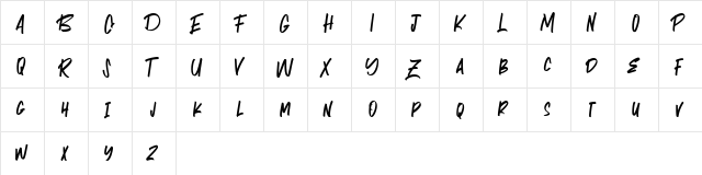 MATHERNAL Free Regular  glyph index