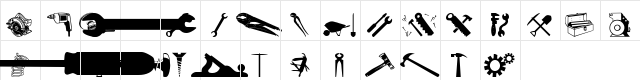 wmtools1 Regular  glyph index