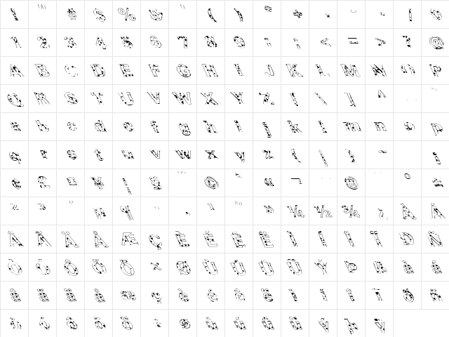 FZ ROMAN 37 SPOTTED LEFTY Normal  glyph index