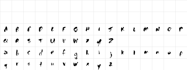 finiky Regular  glyph index