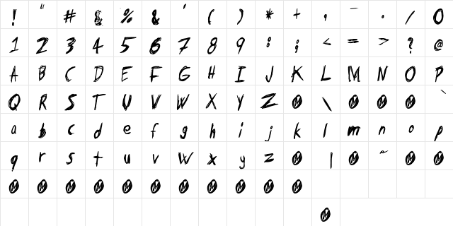 Tape Loop Regular  glyph index