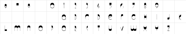 Quatermaine Normal  glyph index