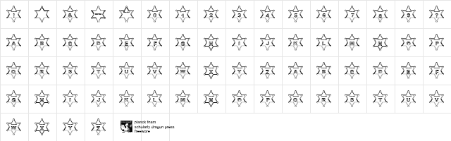 pf_Marshal_D_Orr-outline Regular  glyph index