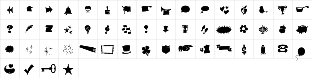 Ed Bengbats  glyph index