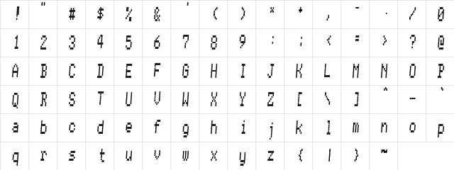Gopicoo Regular Regular  glyph index