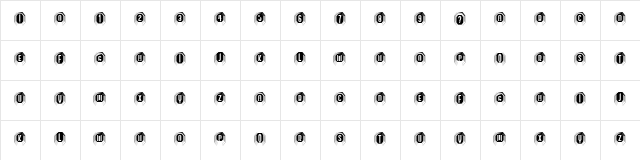 Capitalismo 13 Regular  glyph index