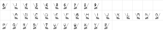 Autumn Chore Regular  glyph index