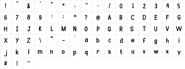 Go Banana Regular  glyph index