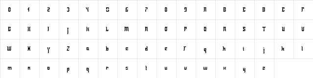 Loyal TTC alt caps Regular  glyph index