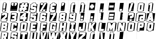 Fast Forward Regular  glyph index