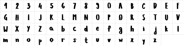 KIWANO APPLE Regular  glyph index