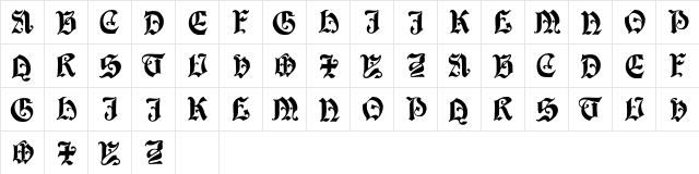 Equimanthorn Regular  glyph index