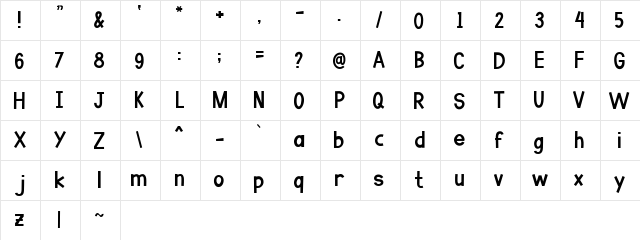 Go Banana Regular  glyph index