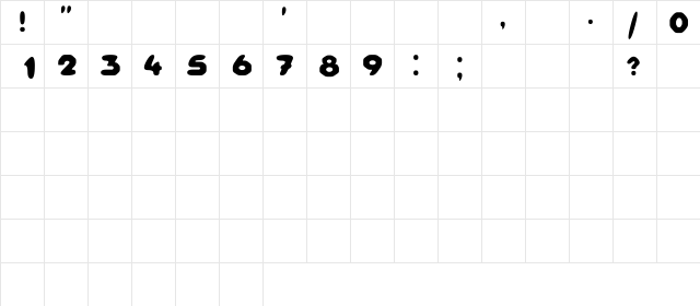 ANS shenkin Regular  glyph index