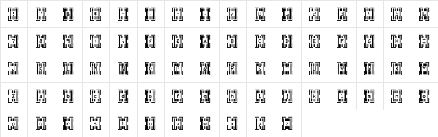 Recognition Regular  glyph index