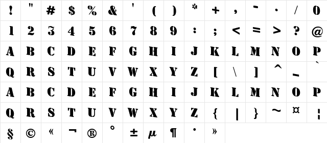 a_StamperDn Bold  glyph index