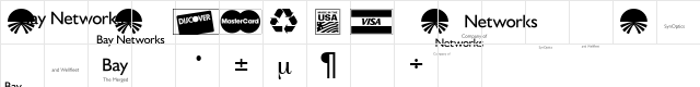 BayNetworksLogos Regular  glyph index