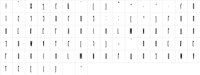 A Dash of Salt Regular  glyph index