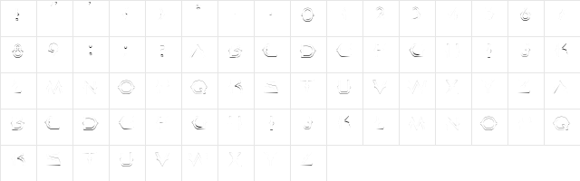 Without Regular  glyph index