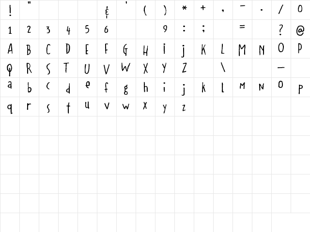 2Peas Shenanigans 2Peas Shenanigans  glyph index