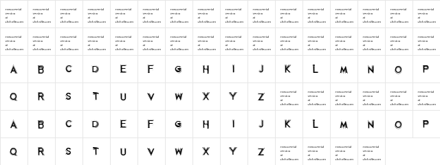 Korriban Regular  glyph index
