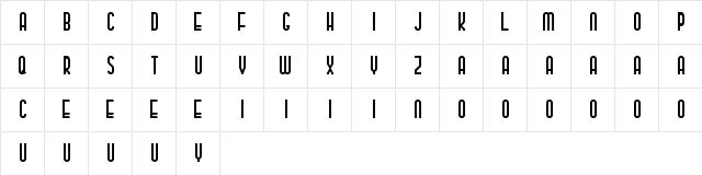 Classy Beautiful 2 Regular  glyph index
