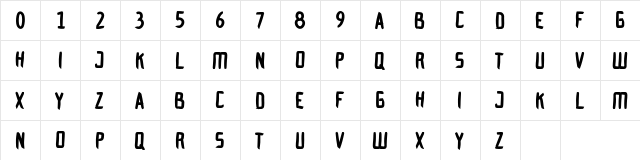 Nunavut Regular  glyph index