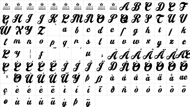 Let it Be Personal Use Regular  glyph index