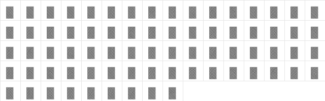 Lines Regular  glyph index