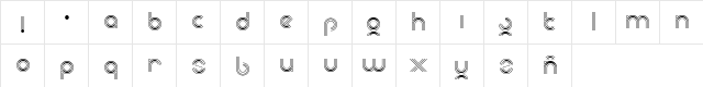 unc Regular  glyph index