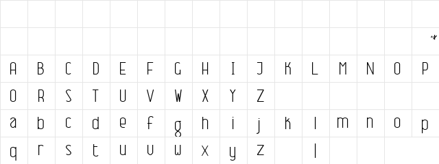 Name This Font Normal  glyph index