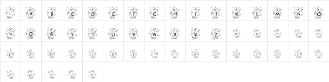 KGBEARS4 Regular  glyph index