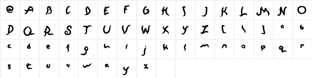 Zulfiqar Regular  glyph index