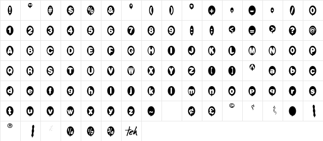 fts9 Normal  glyph index