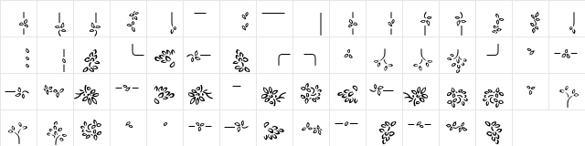 Auriol-Vignette Regular  glyph index