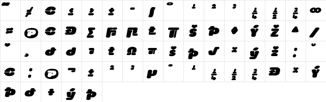 Blocker DubLowSixExpert  glyph index