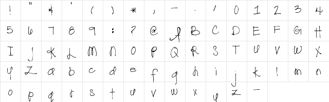 Pea Superamy Regular  glyph index