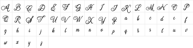 Orlandia FREE Regular  glyph index