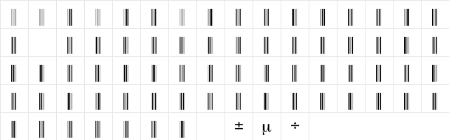 C39P36DmTt Normal  glyph index