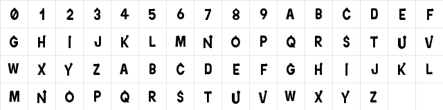 Orientypes Regular  glyph index