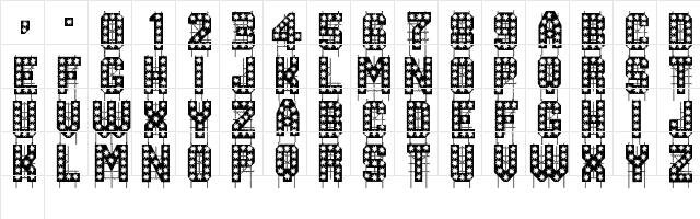 On The Tops Lights Regular  glyph index