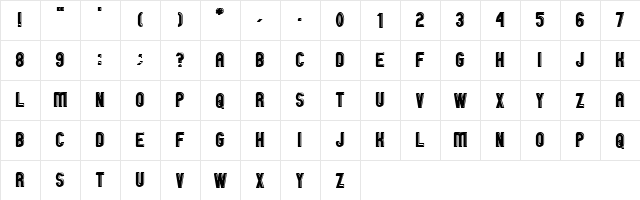 GM Exp Offset Outline Regular  glyph index