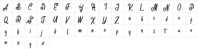 Moolland FREE Regular  glyph index