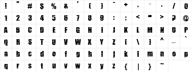 Something Fishy Regular  glyph index