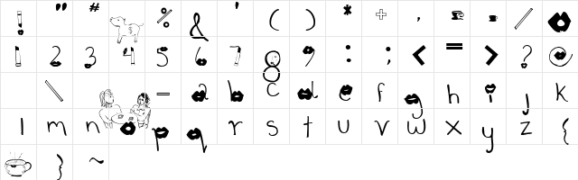 coffee talk 1  glyph index