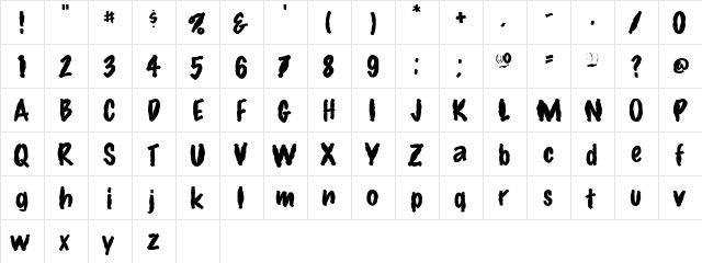 FZ HAND 14 MANGLED Normal  glyph index