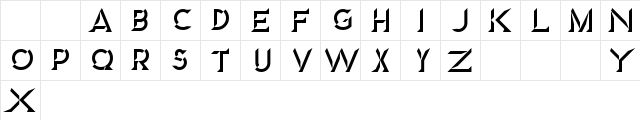 Diamond Regular  glyph index