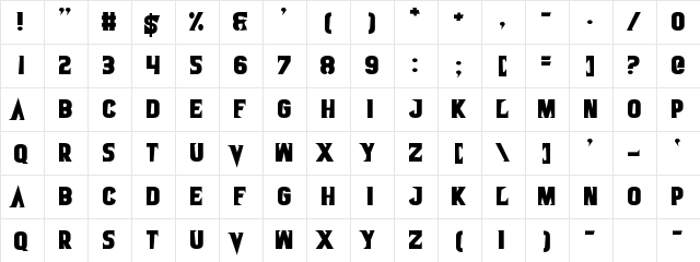 Veal Nerve Regular  glyph index