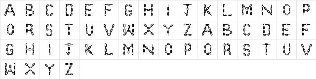 New Regular  glyph index